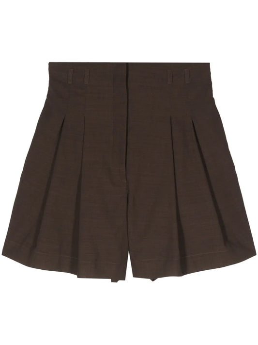 Pleated Tailored Shorts