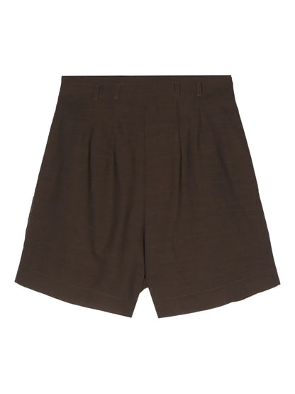 Pleated Tailored Shorts