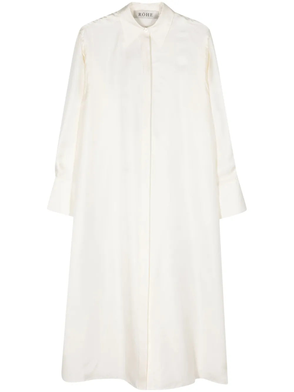 Open-Back Silk Midi Dress