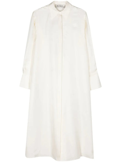 Open-Back Silk Midi Dress