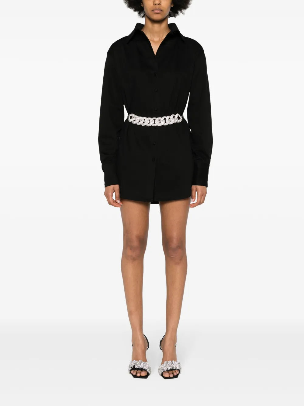 Cotton Twill Mini Dress