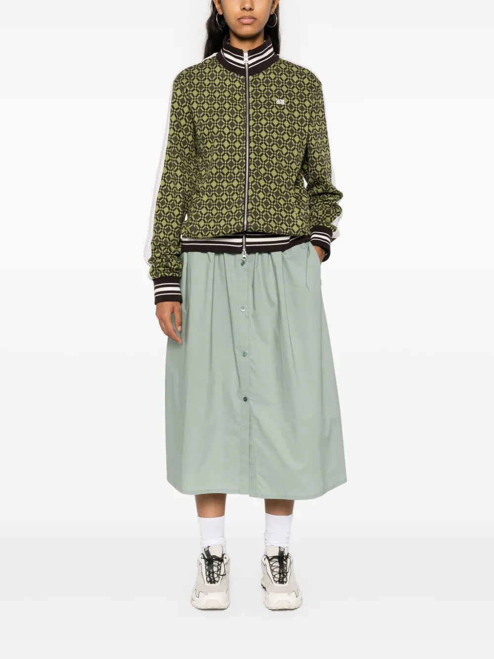 Poplin Midi Skirt