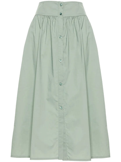 Poplin Midi Skirt