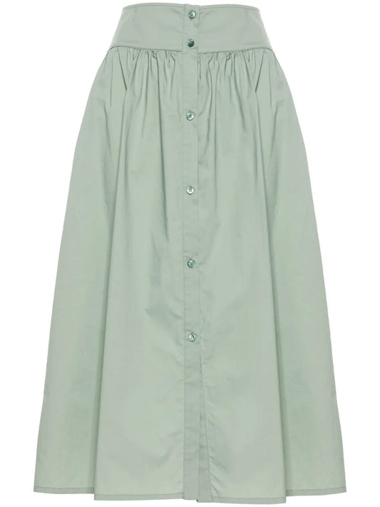 Poplin Midi Skirt
