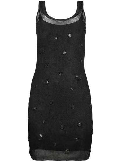 Crystal-Embellished Tank Minidress