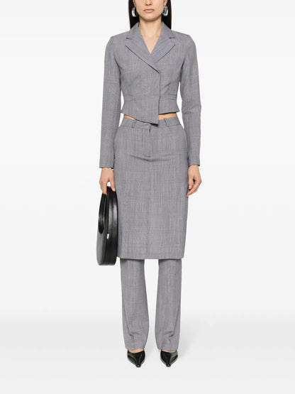 Double-Breasted Cropped Blazer