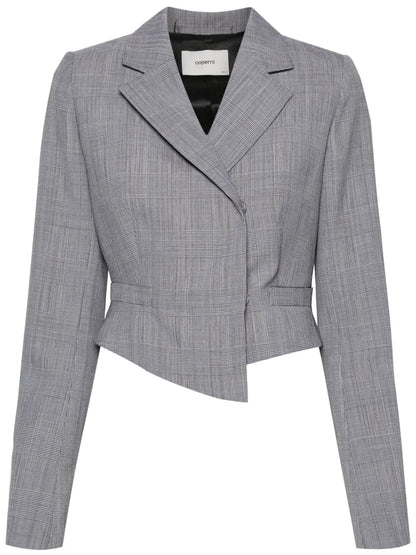 Double-Breasted Cropped Blazer