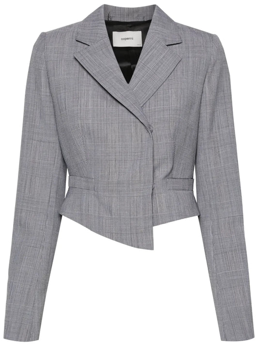 Double-Breasted Cropped Blazer