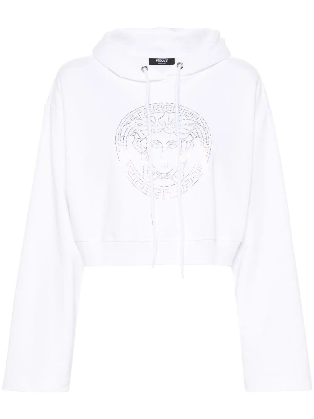 Medusa Head-Motif Cotton Hoodie