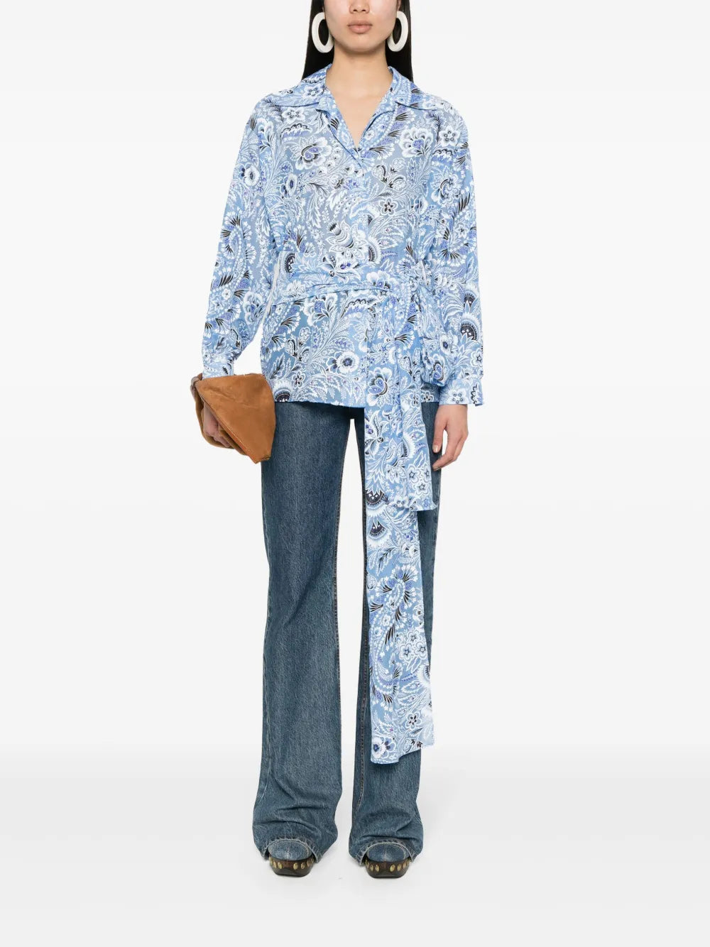 Floral-Print Silk-Cotton Shirt