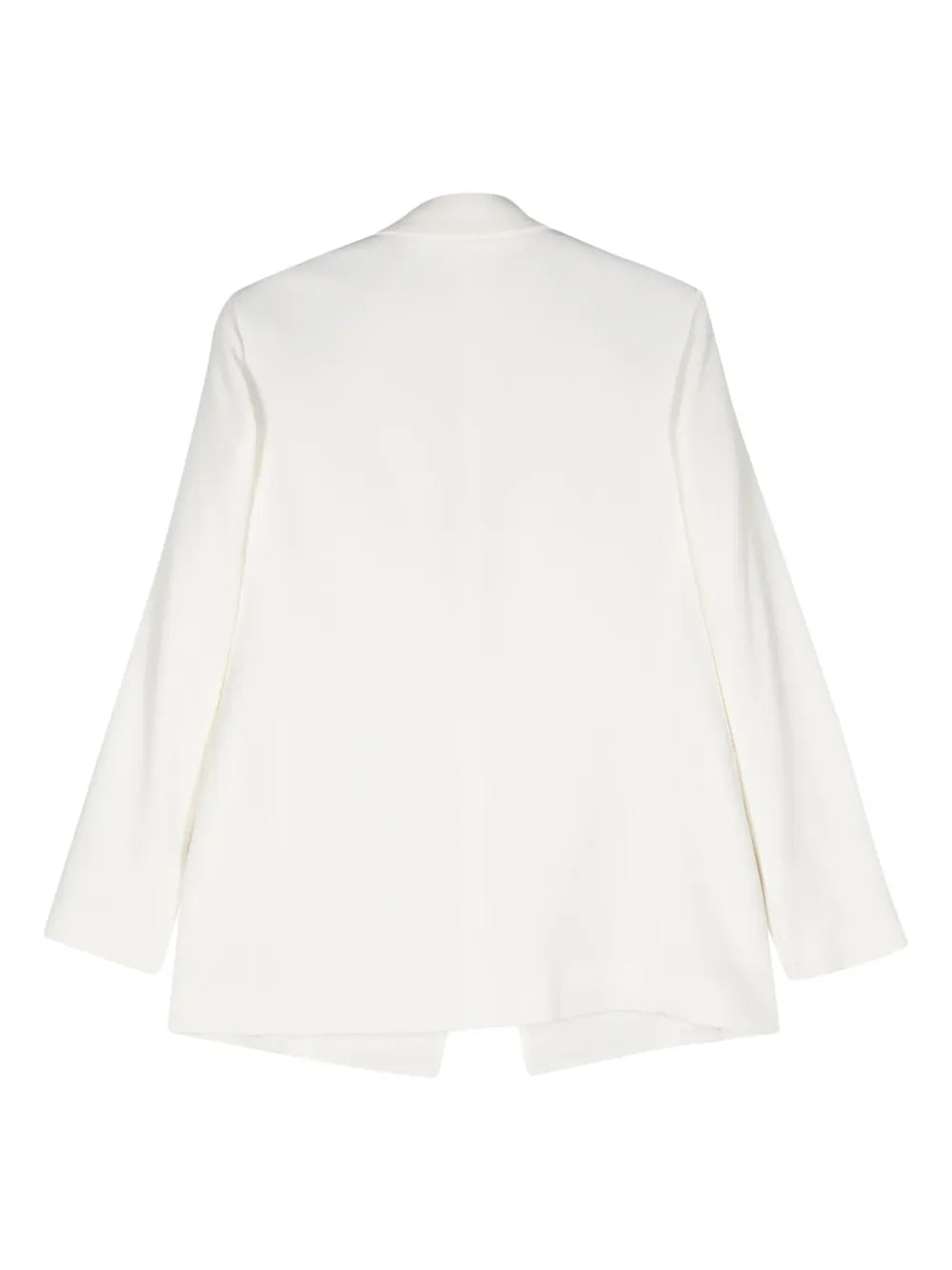 Rose-Button Single-Breasted Blazer
