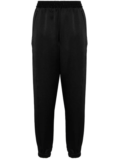 Logo-Print Seersucker Track Pants