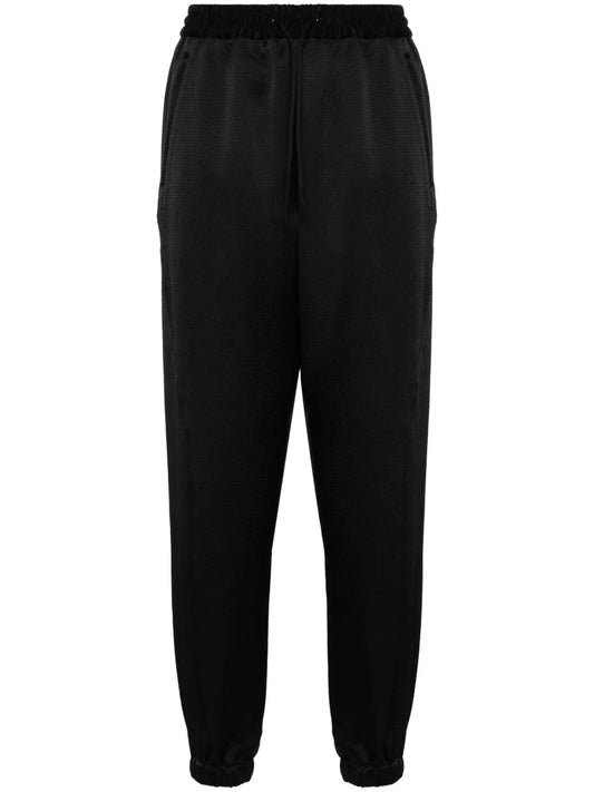Logo-Print Seersucker Track Pants