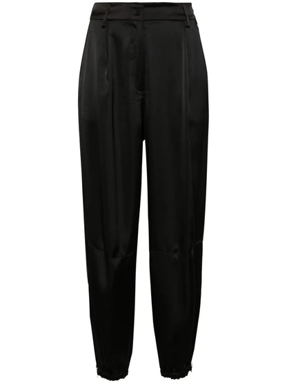 Tapered Satin Trousers
