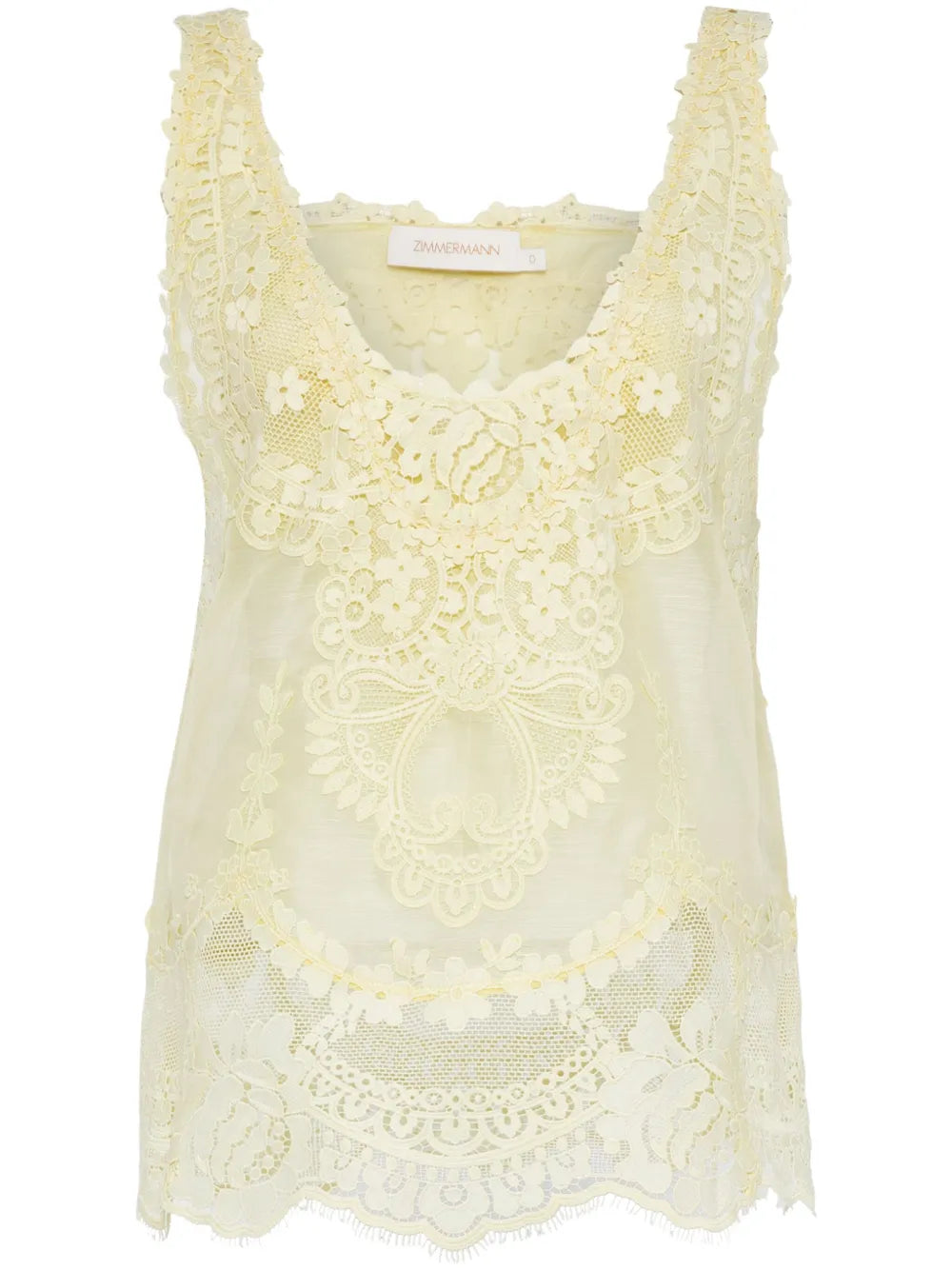 Natura Floral-Lace Tank Top