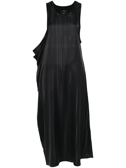 Striped Twill Maxi Dress