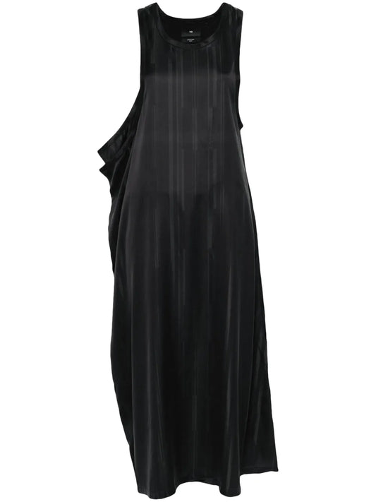 Striped Twill Maxi Dress