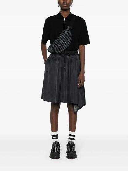 Logo-Print Striped Skirt