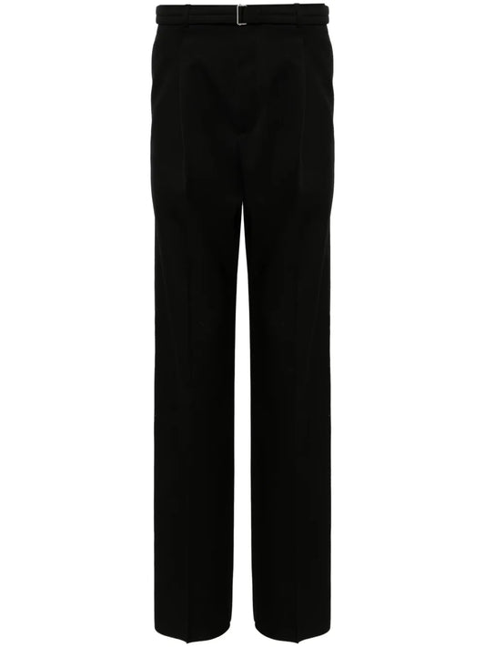 Belted Straight Trousers