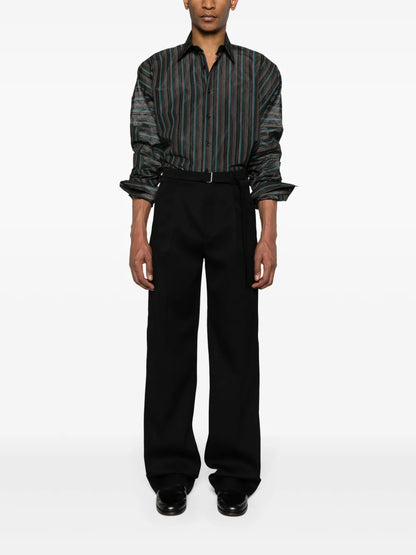 Belted Straight Trousers