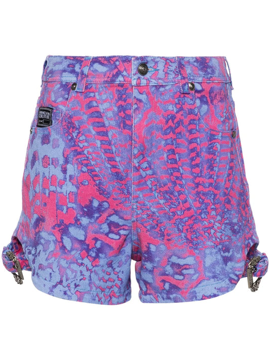 Animalier Denim Shorts