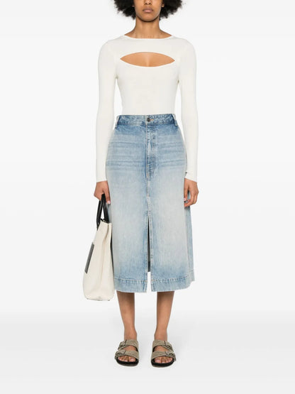 Cut-Out Ribbed Top