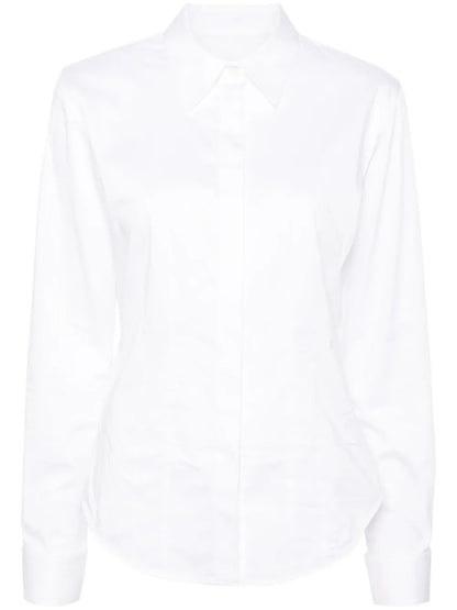 Classic-Collar Poplin Shirt