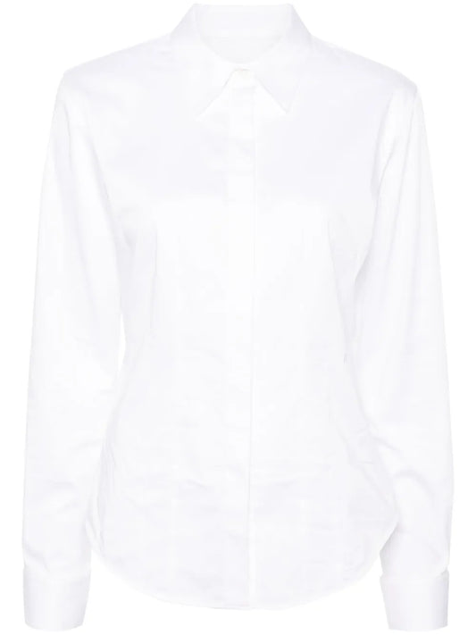 Classic-Collar Poplin Shirt