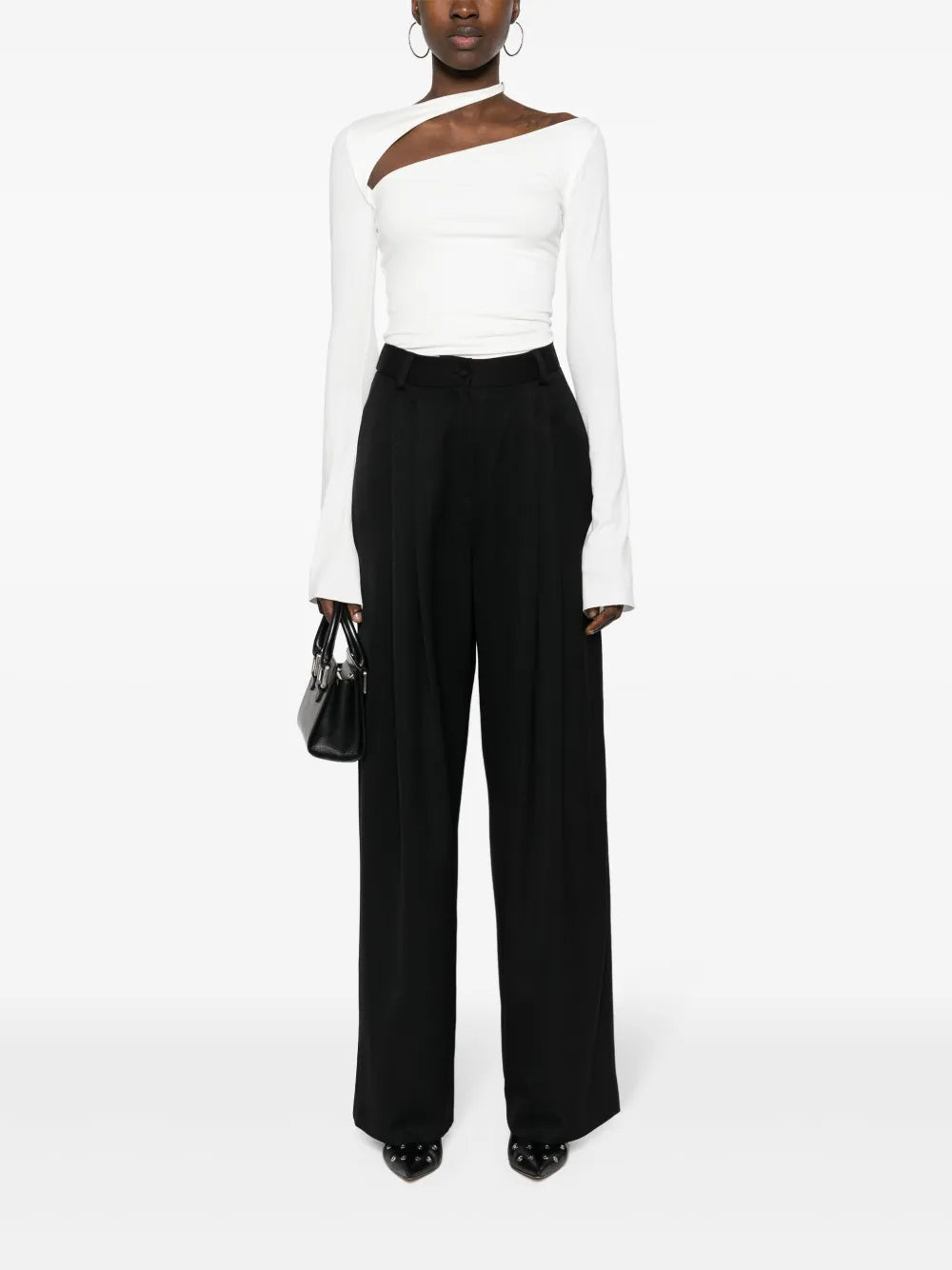 Bryce Pleat-Detail Trousers