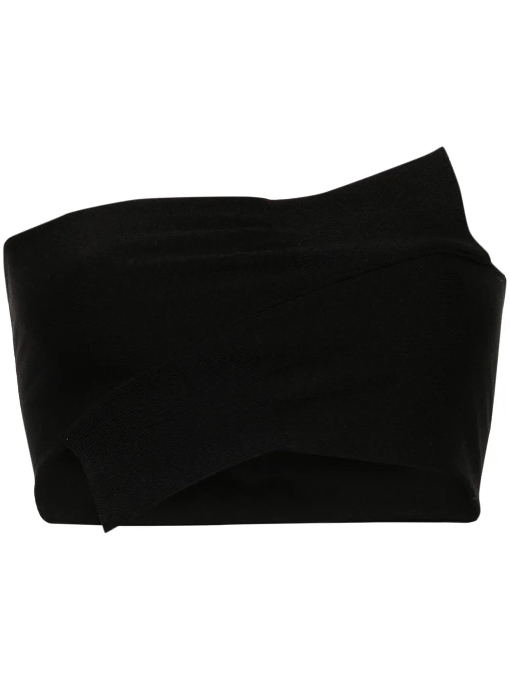 Wrapped-Sleeves Jersey Bandeau Top
