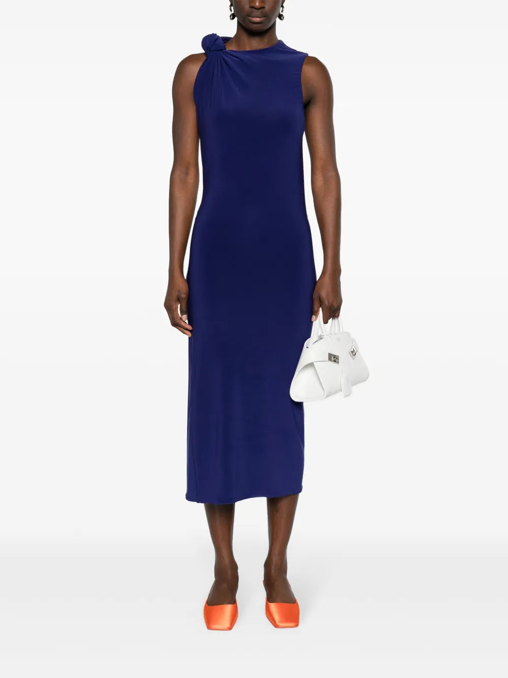 Nuble Knot-Detail Midi Dress