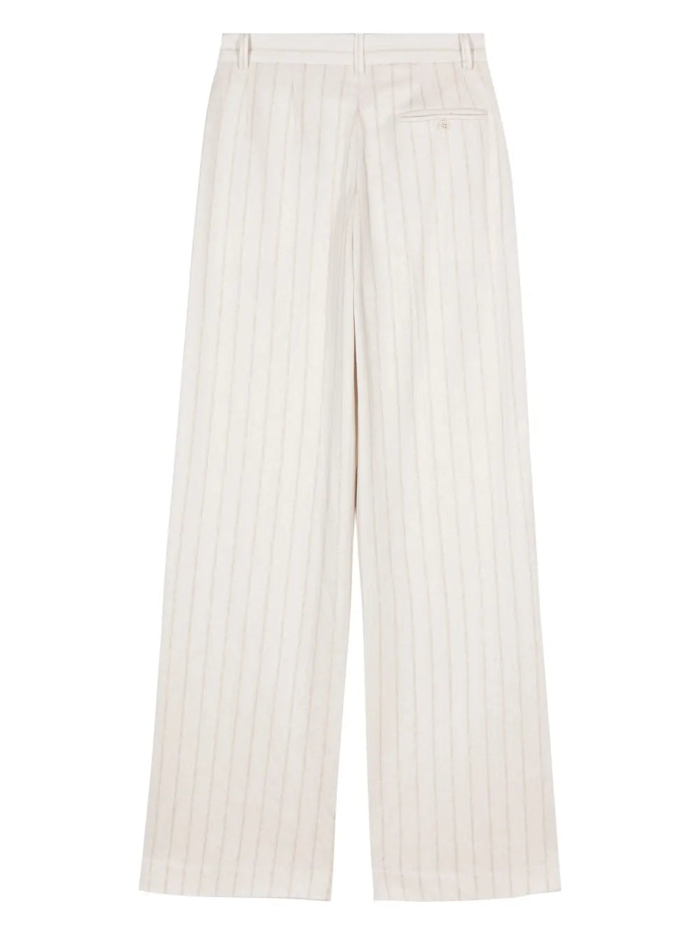 Pinstripe High-Waisted Trousers