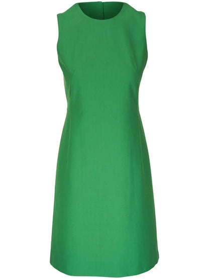 Sleeveless Crepe Mini Dress