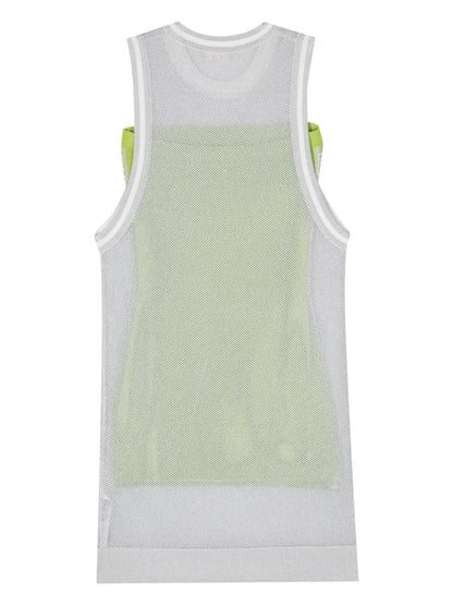 Layered Logo-Jacquard Mini Dress