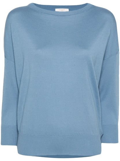 Crew-Neck Fine-Knit Jumper