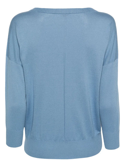 Crew-Neck Fine-Knit Jumper