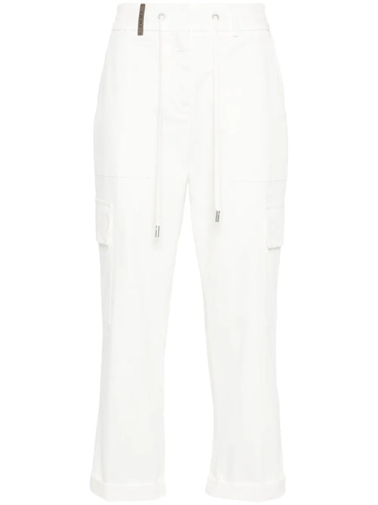 Tapered Cropped Trousers