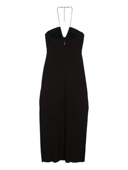 Ruched Halterneck Dress
