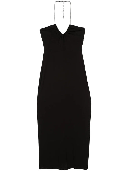 Ruched Halterneck Dress