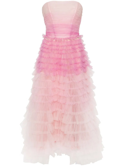 Gradient-Effect Tulle Dress
