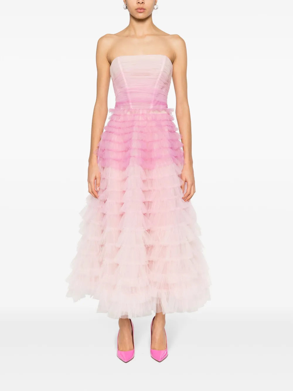 Gradient-Effect Tulle Dress