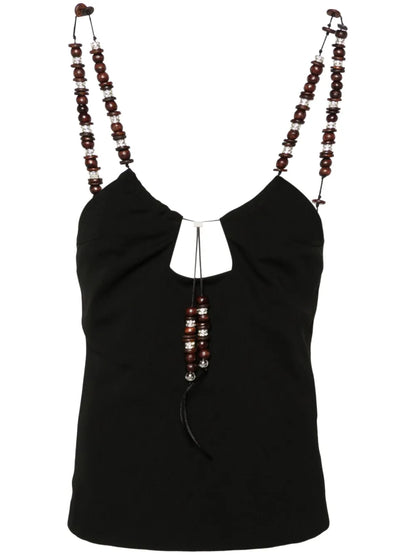 Solarte Beaded Crepe Blouse