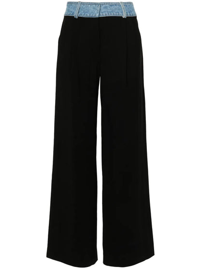 Deconstruct Wide-Leg Trousers