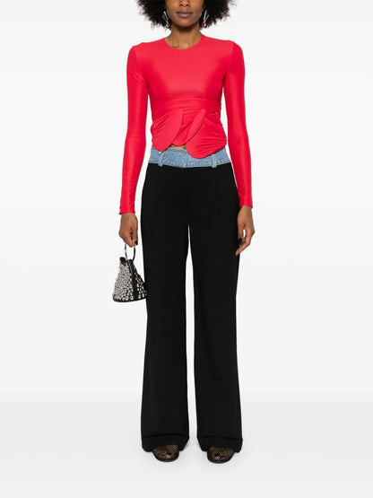 Deconstruct Wide-Leg Trousers