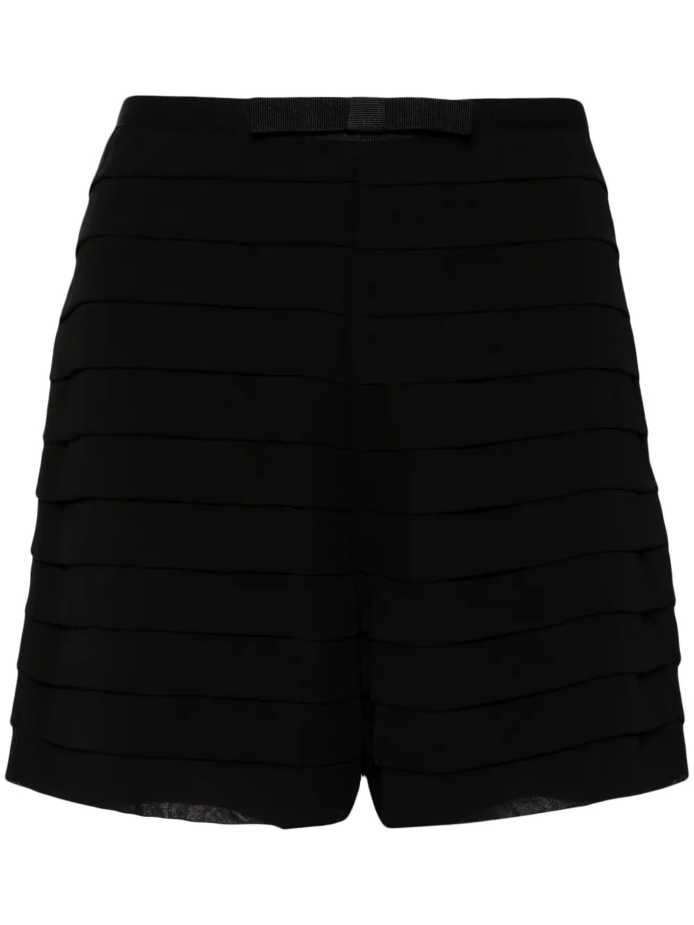 Bow-Detail Pleated Shorts