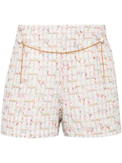 Chain-Link Detail Tailored Shorts