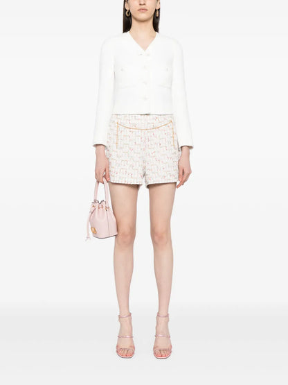 Chain-Link Detail Tailored Shorts