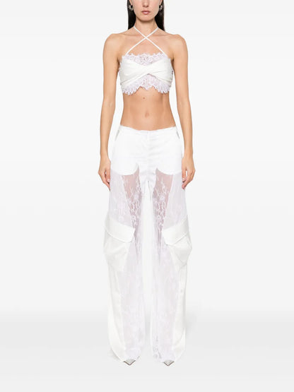 Lace Cargo Trousers