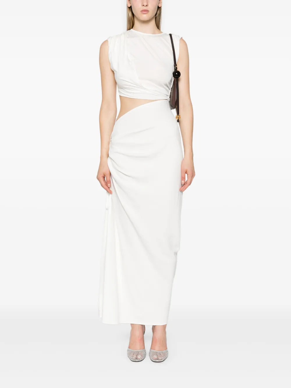 Cut-Out Draped Maxi Dress