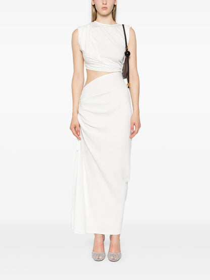 Cut-Out Draped Maxi Dress